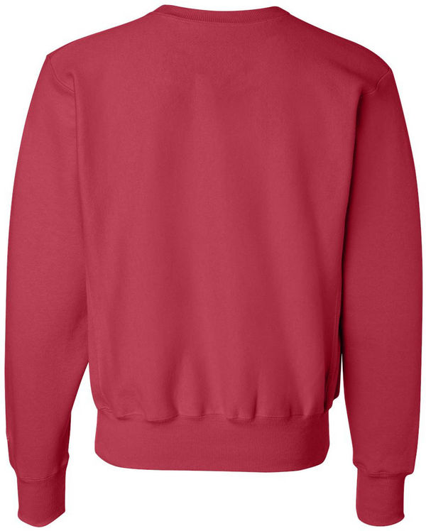 An image of a Custom Champion Adult Reverse Weave Fleece Crew in Scarlet!