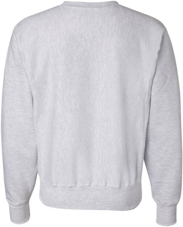 An image of a Custom Champion Adult Reverse Weave Fleece Crew in Silver Gray!