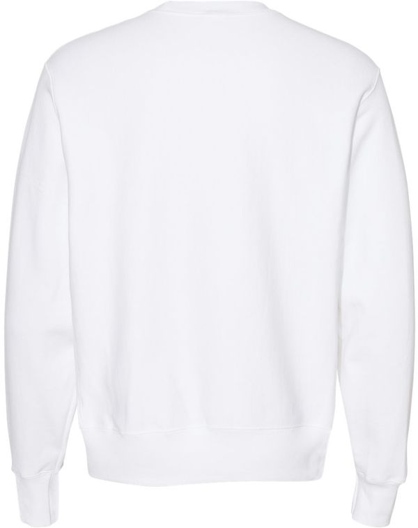 An image of a Custom Champion Adult Reverse Weave Fleece Crew in White!