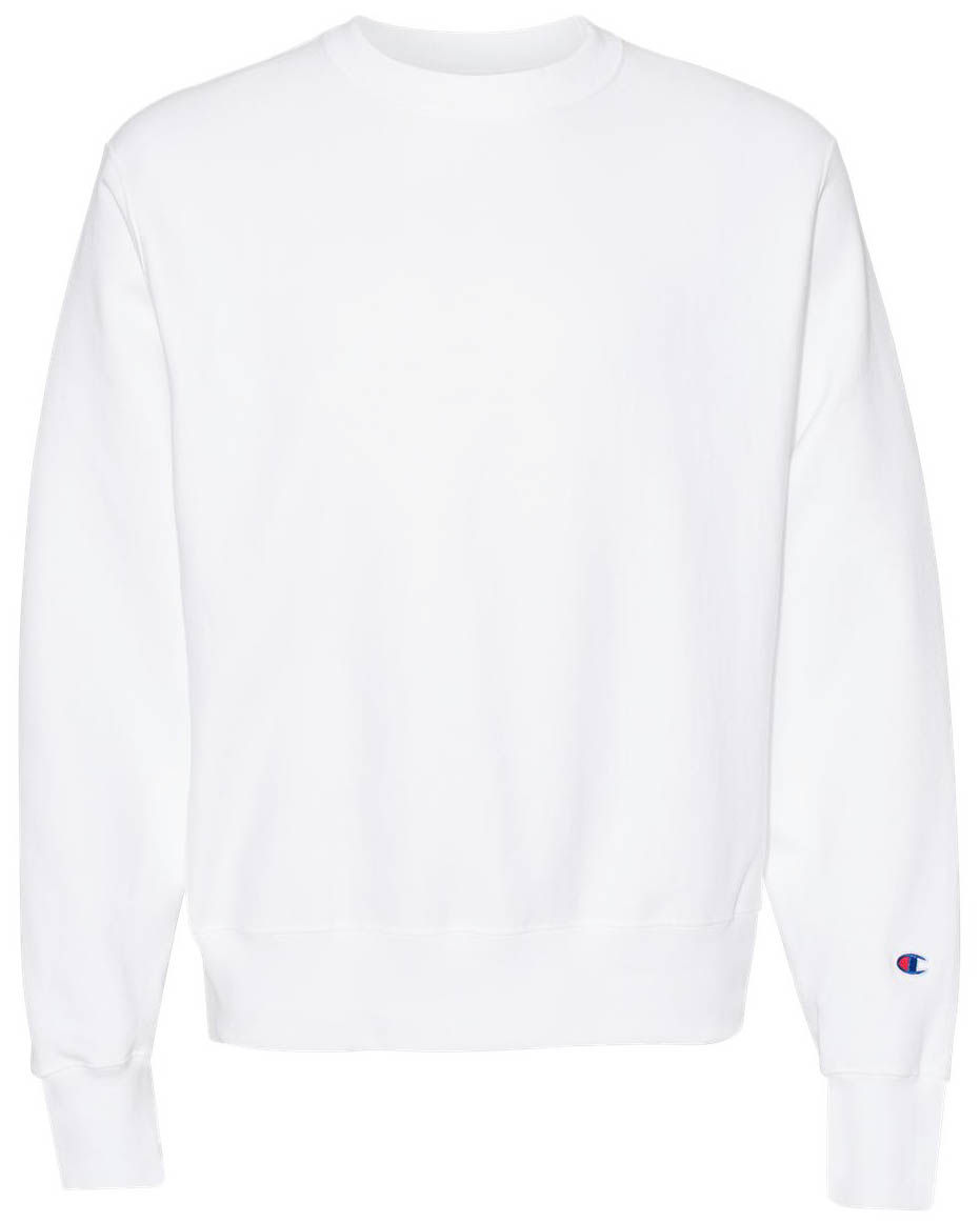 Champion Adult Reverse Weave Fleece Crew in White