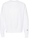 An image of a Custom Champion Adult Reverse Weave Fleece Crew in White!