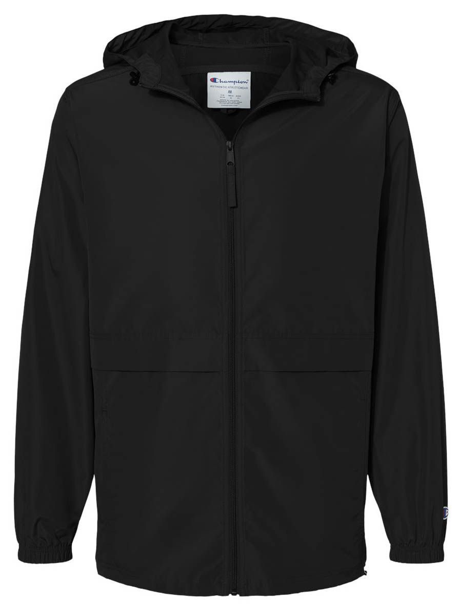 Champion Full Zip Anorak Jacket in Black