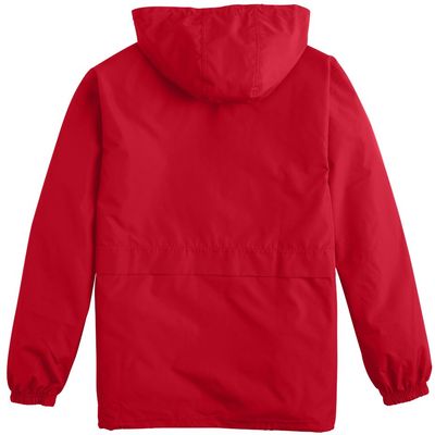 Am image of a Custom Champion Full Zip Anorak Jacket in Scarlet!