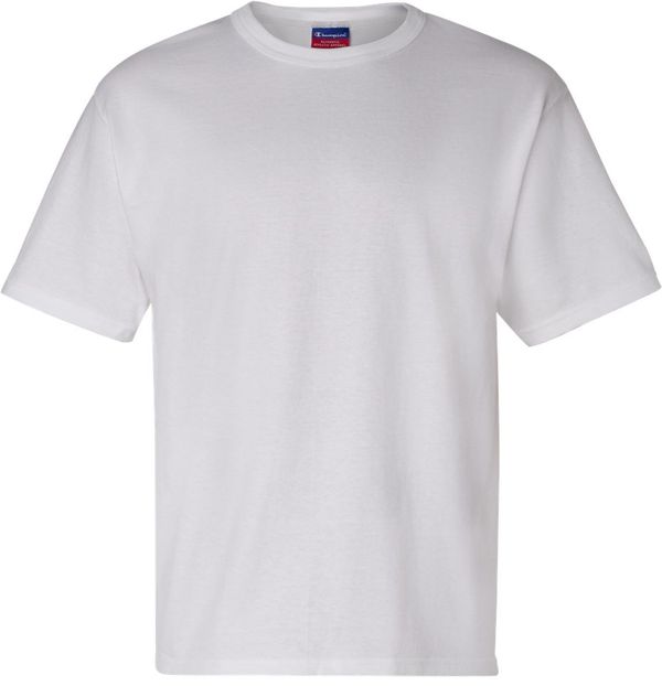 Am image of a Custom Champion Heritage Jersey T Shirt in White!