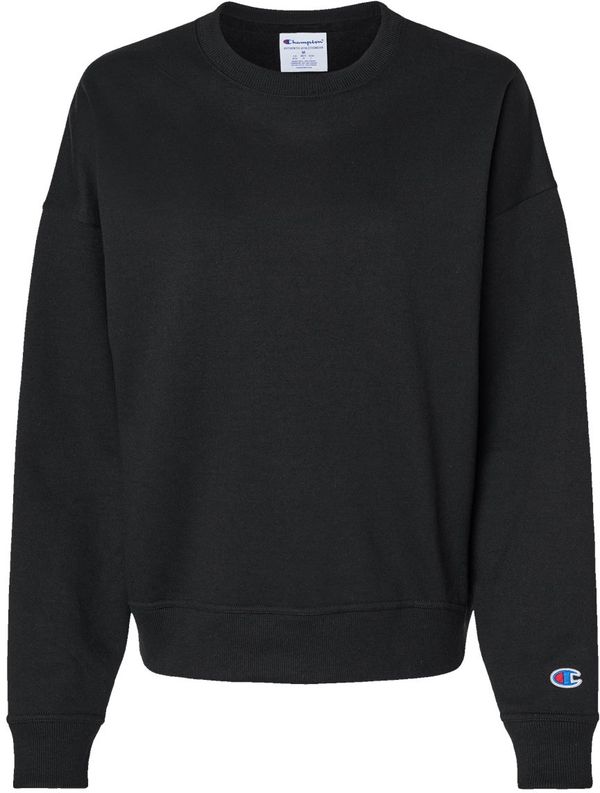 An image of a Custom Champion Ladies' PowerBlend Sweatshirt in Black!