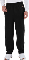 An image of a Custom Champion Mens Powerblend Open Bottom Sweatpants with Pockets!