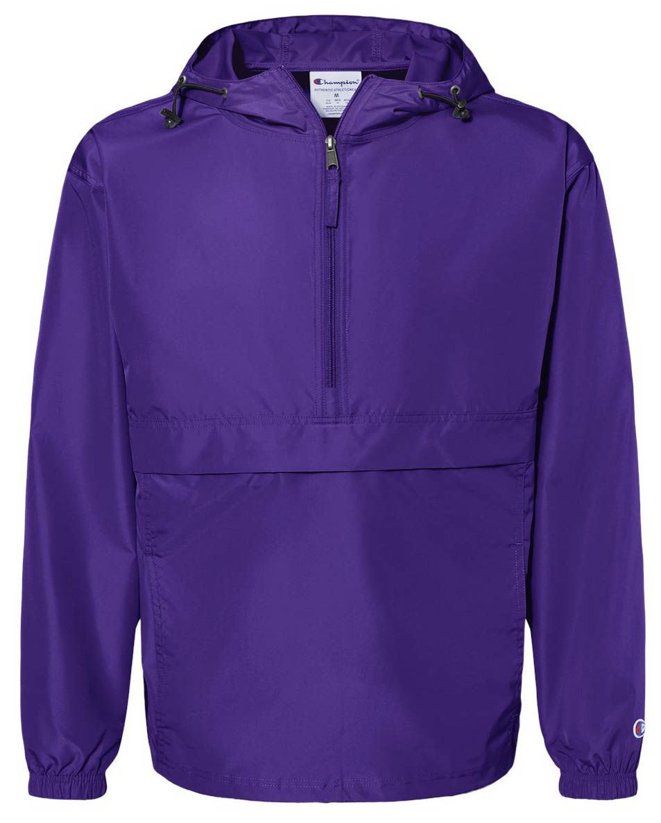 Champion Packable Anorak Jacket in Purple