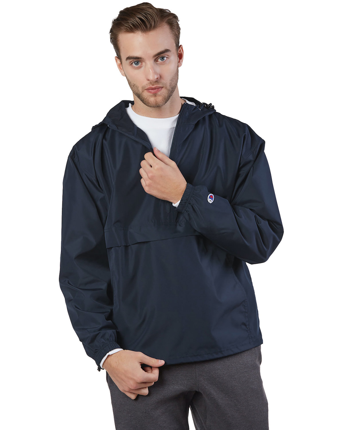 Custom Champion Packable Anorak Jacket Coastal Reign