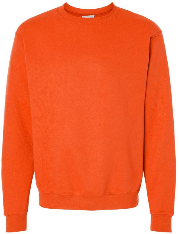 An image of a Custom Champion Powerblend® Crewneck Sweatshirt in Orange!