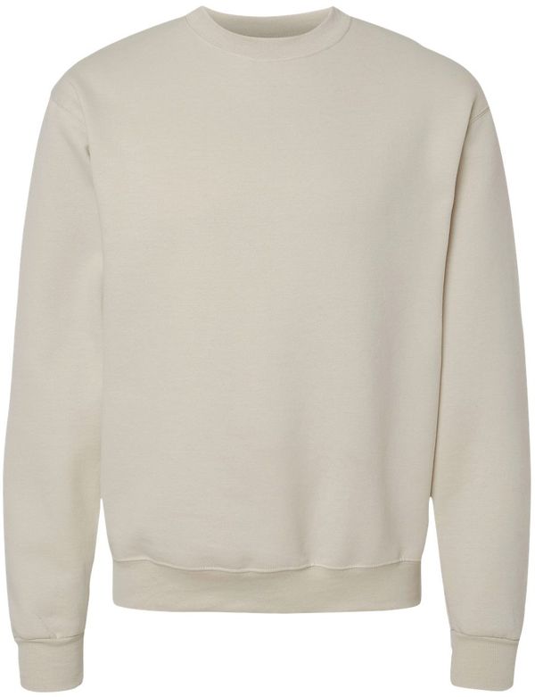 An image of a Custom Champion Powerblend® Crewneck Sweatshirt in Sand!