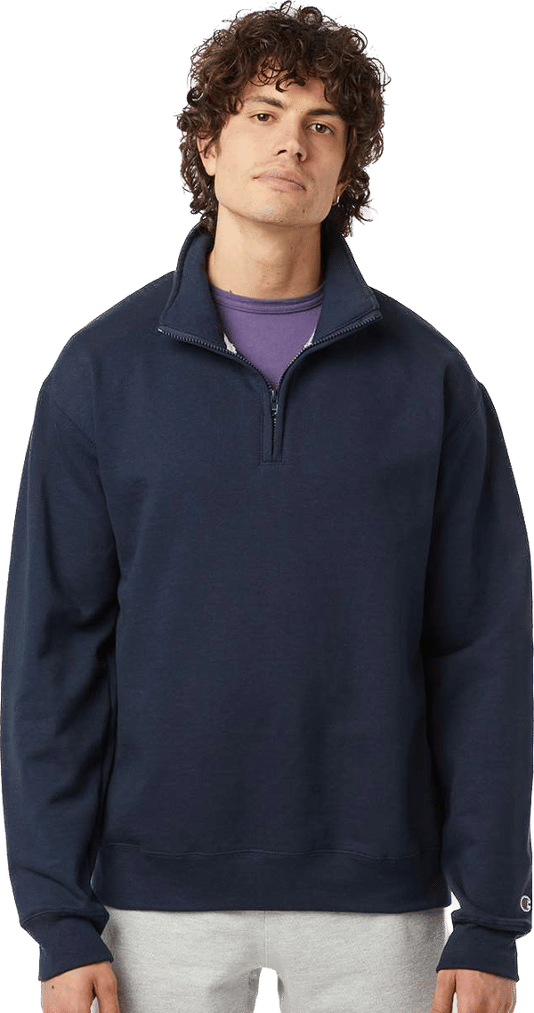 An image of a Custom Champion Powerblend Quarter Zip Sweatshirt!