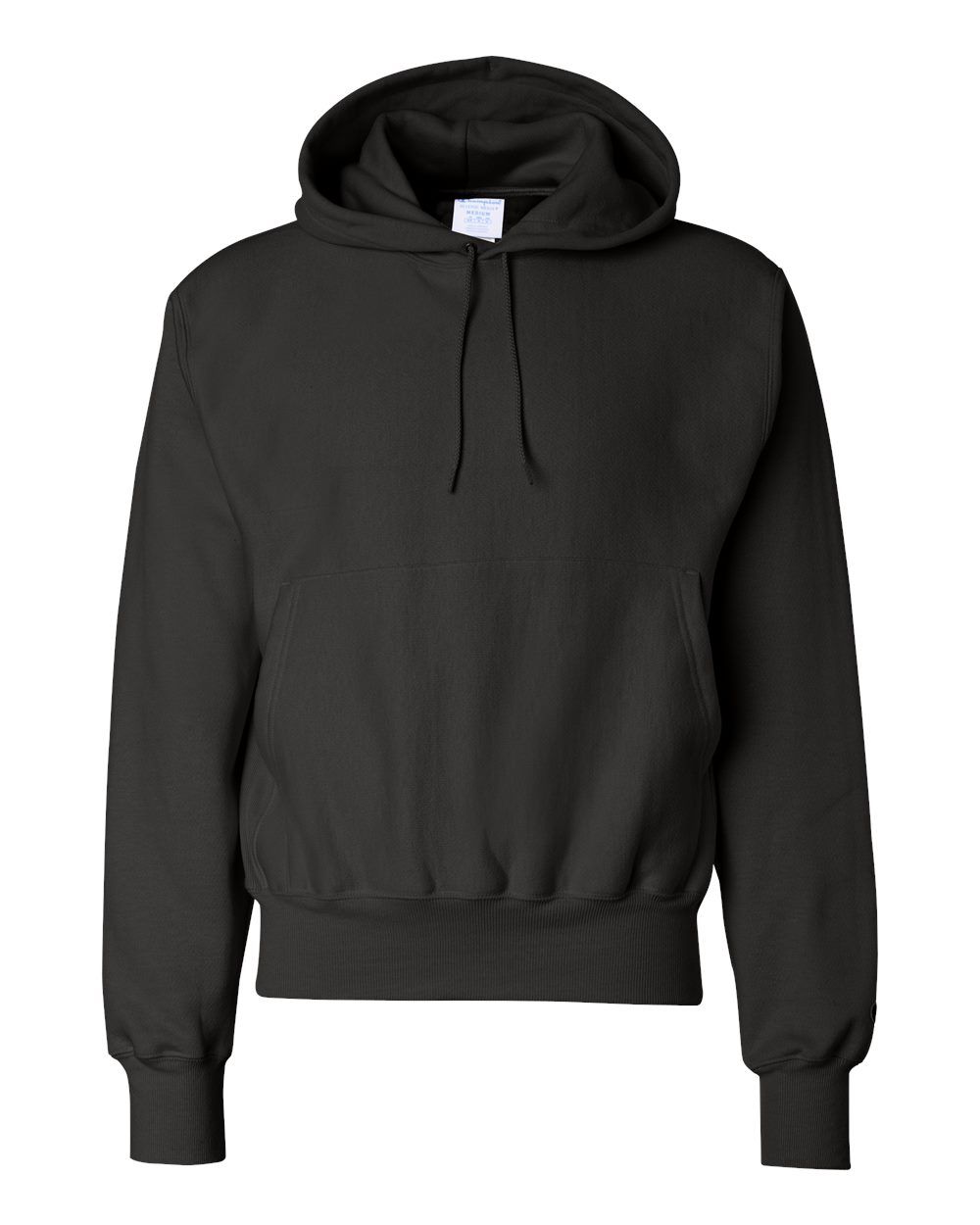 Champion Reverse Weave Pullover Hooded Sweatshirt in Black