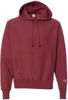 Am image of a Custom Champion Reverse Weave Pullover Hooded Sweatshirt in Cardinal!