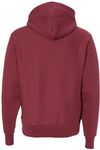 Am image of a Custom Champion Reverse Weave Pullover Hooded Sweatshirt in Cardinal!