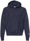 Am image of a Custom Champion Reverse Weave Pullover Hooded Sweatshirt in Navy!