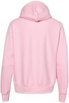 Am image of a Custom Champion Reverse Weave Pullover Hooded Sweatshirt in Pink Candy!