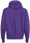 Am image of a Custom Champion Reverse Weave Pullover Hooded Sweatshirt in Purple!