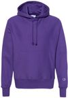 Am image of a Custom Champion Reverse Weave Pullover Hooded Sweatshirt in Purple!