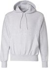 Am image of a Custom Champion Reverse Weave Pullover Hooded Sweatshirt in Silver Gray!
