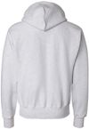 Am image of a Custom Champion Reverse Weave Pullover Hooded Sweatshirt in Silver Gray!