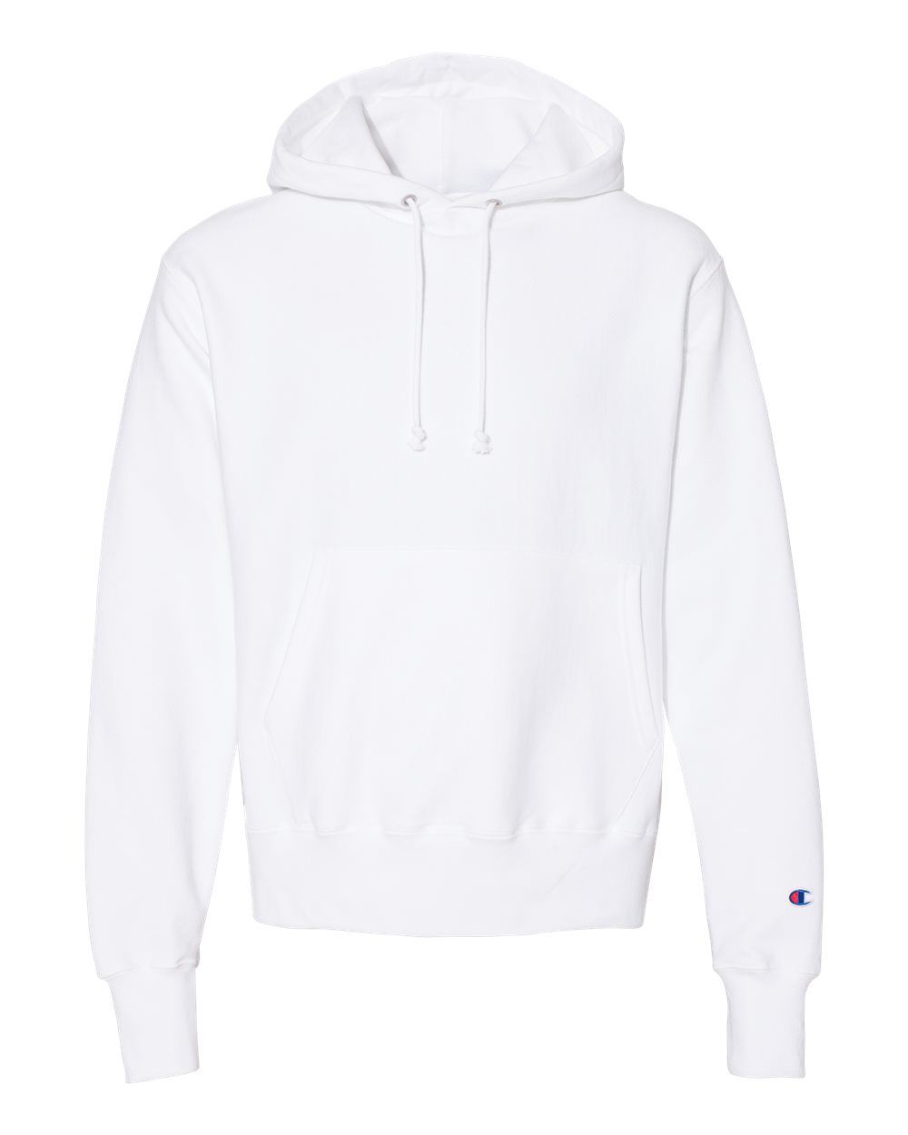 Champion Reverse Weave Pullover Hooded Sweatshirt in White
