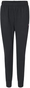 An image of a Custom Champion Unisex PowerBlend Fleece Jogger in Black!