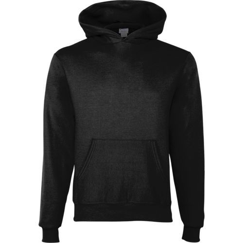 Champion Youth Powerblend Pullover Hooded Sweatshirt in Black