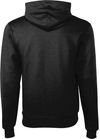 Am image of a Custom Champion Youth Powerblend Pullover Hooded Sweatshirt in Black!