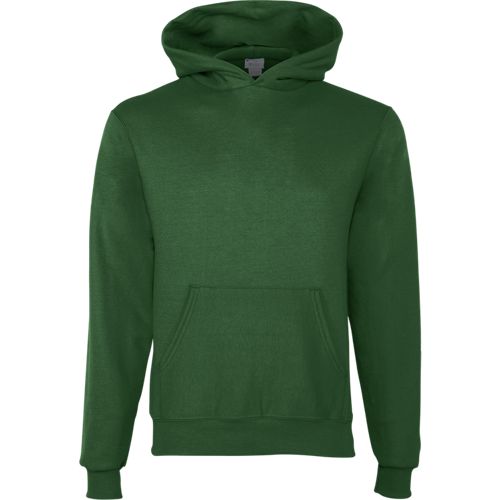 Champion Youth Powerblend Pullover Hooded Sweatshirt in Dark Green