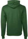 Am image of a Custom Champion Youth Powerblend Pullover Hooded Sweatshirt in Dark Green!