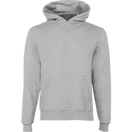 Champion Youth Powerblend Pullover Hooded Sweatshirt in Light Steel