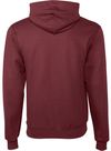 Am image of a Custom Champion Youth Powerblend Pullover Hooded Sweatshirt in Maroon!