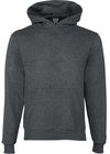 Am image of a Custom Champion Youth Powerblend Pullover Hooded Sweatshirt in Navy!