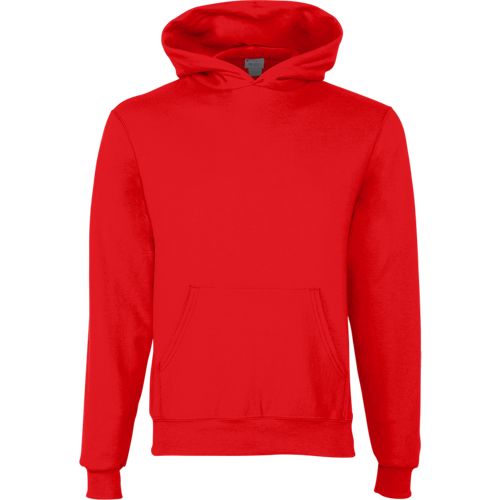 Champion Youth Powerblend Pullover Hooded Sweatshirt in Scarlet