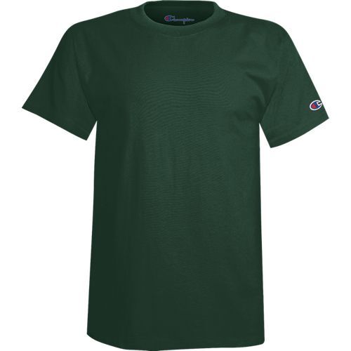 Champion Youth Short sleeve Cotton Tee in Dark Green