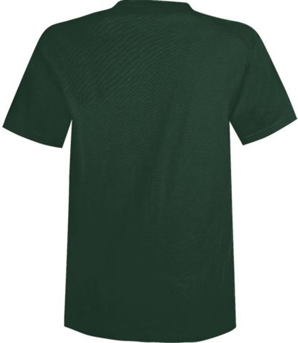An image of a Custom Champion Youth Short sleeve Cotton Tee in Dark Green!