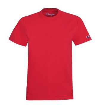 Champion Youth Short sleeve Cotton Tee in Red