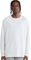 Am image of a Custom C'est Essential Long Sleeve Shirt in White Blanc!