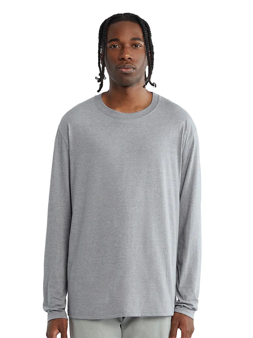 C'est Essential Long Sleeve Shirt in Gray Gris
