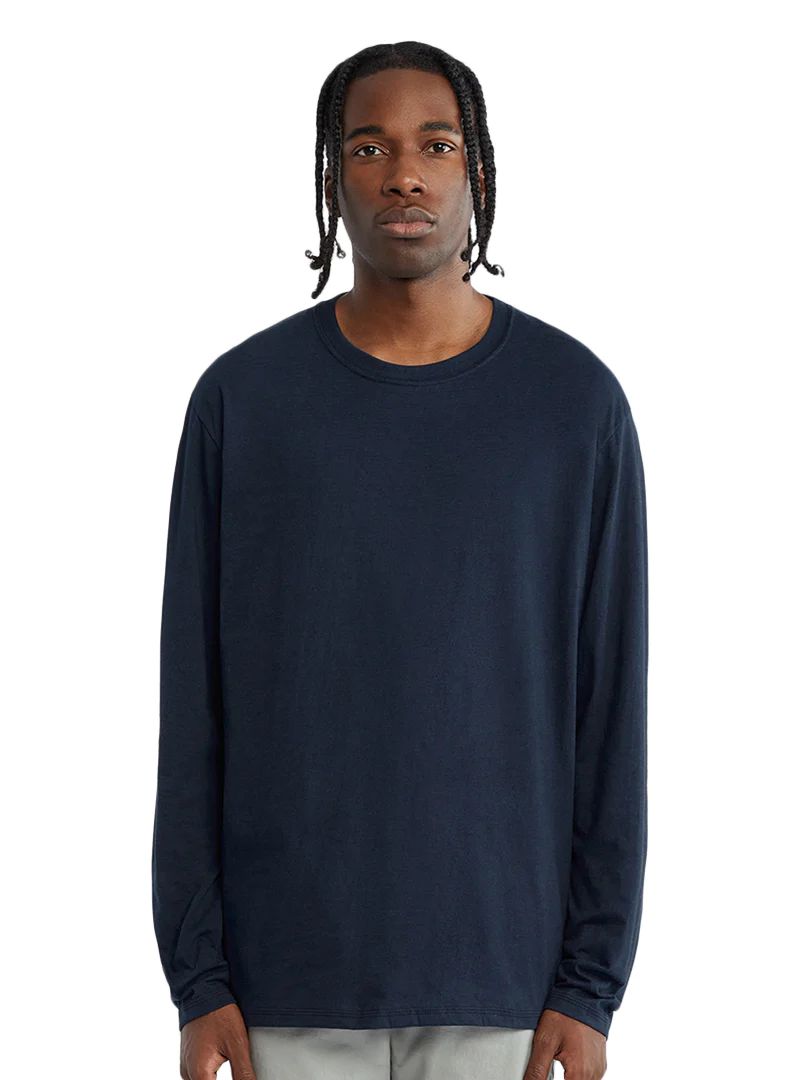 C'est Essential Long Sleeve Shirt in Navy Marine
