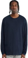 Am image of a Custom C'est Essential Long Sleeve Shirt in Navy Marine!