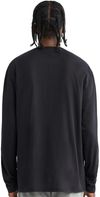 Am image of a Custom C'est Essential Long Sleeve Shirt in Black Noir!