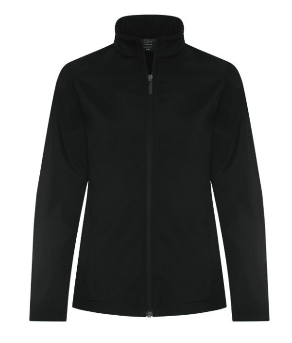 Coal Harbour Essential Water Repellent Soft Shell Ladies Jacket in Black