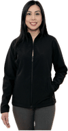 An image of a Custom Coal Harbour Essential Water Repellent Soft Shell Ladies Jacket!