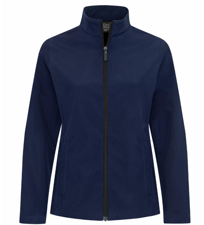 Coal Harbour Essential Water Repellent Soft Shell Ladies Jacket in True Navy