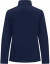 An image of a Custom Coal Harbour Essential Water Repellent Soft Shell Ladies Jacket in True Navy!