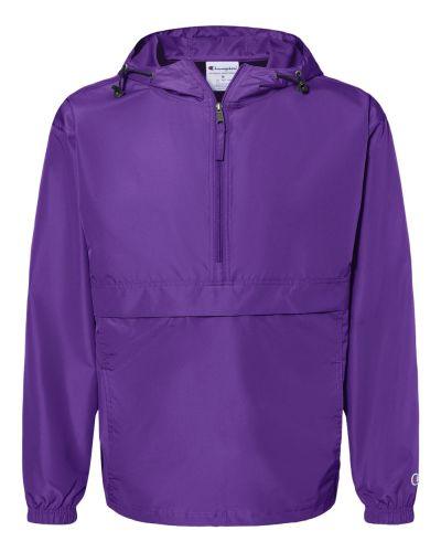 Champion Packable Anorak Jacket in Purple