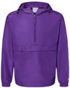 Am image of a Custom Champion Packable Anorak Jacket in Purple!