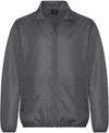 Am image of a Custom Coal Harbour Essential Water Resistant Windbreaker Jacket in Grey!