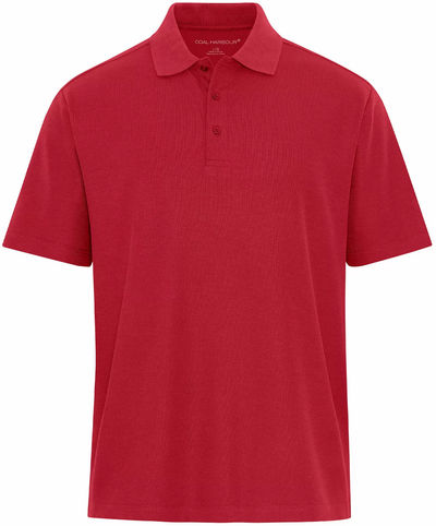 Am image of a Custom Coal Harbour Everyday Blend Polo in Red!